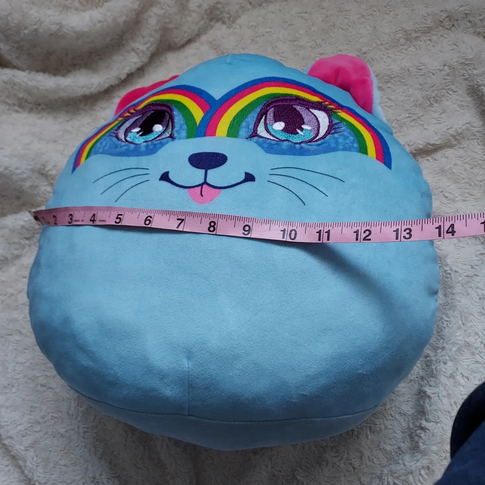 Mushmillows 14" Squishy Blue Cat & Mini squish Unicorn Sensory plush Whimsy - Picture 7 of 9